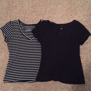 Two V necks